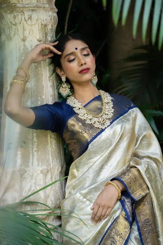 KP CREATION Sarees Feature Premium Soft Lichi Silk Cloth Known For Its Smooth Texture
