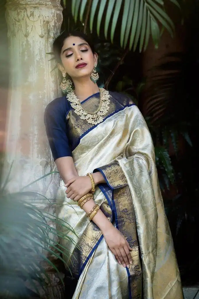 KP CREATION Sarees Feature Premium Soft Lichi Silk Cloth Known For Its Smooth Texture