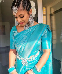 Kp Creation Sarees Feature Premium Soft Lichi Silk Cloth Known For Its Smooth Texture