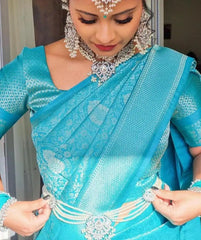 Kp Creation Sarees Feature Premium Soft Lichi Silk Cloth Known For Its Smooth Texture