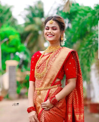 Kp Creation Sarees Feature Premium Soft Lichi Silk Cloth Known For Its Smooth Texture