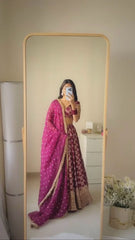 ORC Elegant Floral Embroidered Lehenga Choli Set – Traditional and Festive Collection