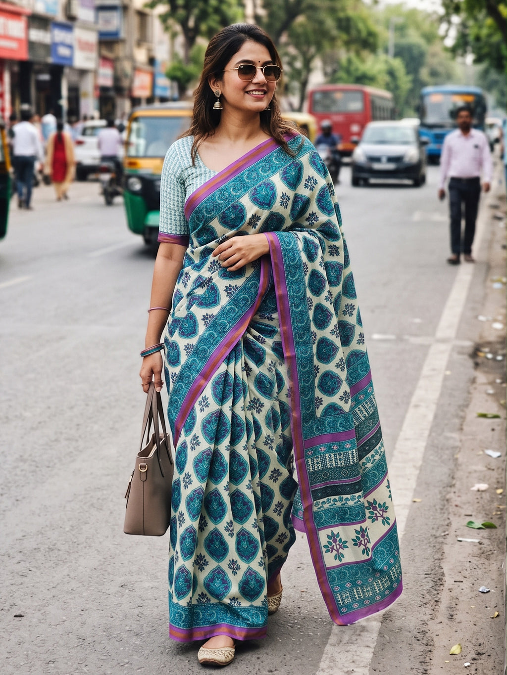 Maslin Cotton Saree