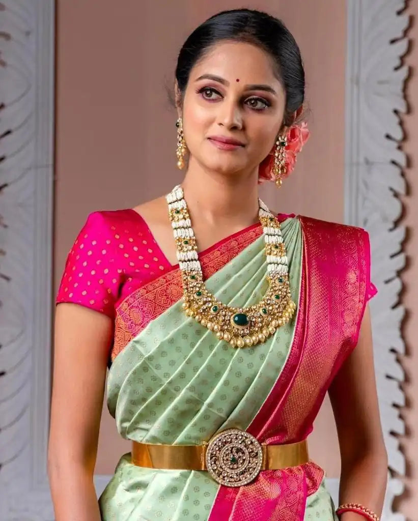 KP CREATION Sarees Feature Premium Soft Lichi Silk Cloth Known For Its Lightweight Feel And Texture