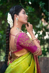 KP CREATION Sarees Feature Premium Soft Lichi Silk Cloth Known For Its Smooth Texture