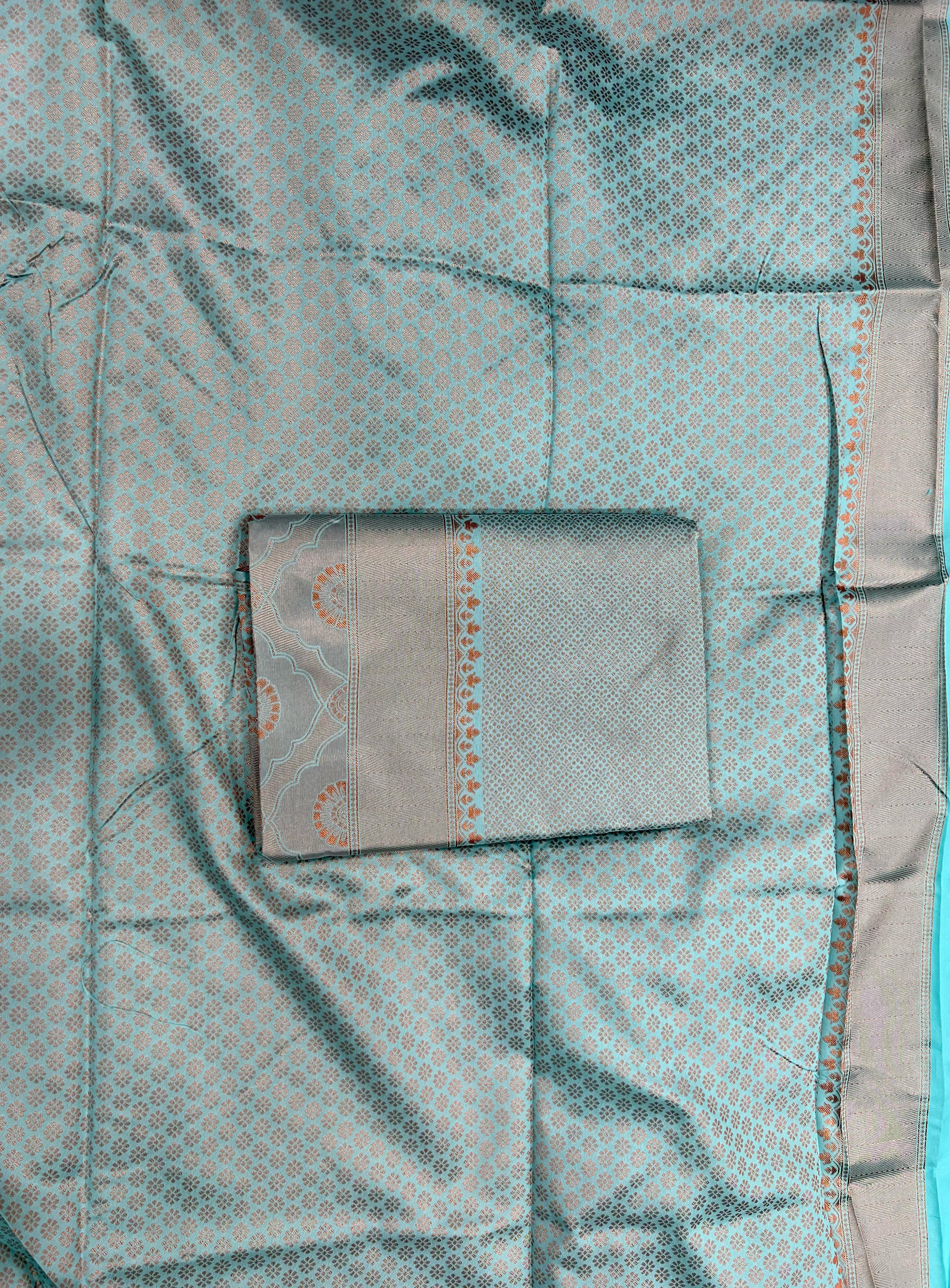 Kp Creation Soft Lich Silk Jacquard work Sarees