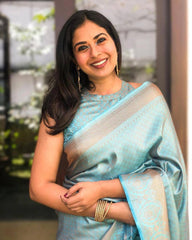 Kp Creation Soft Lich Silk Jacquard work Sarees