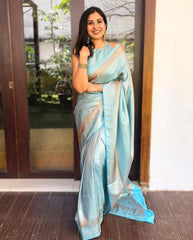 Kp Creation Soft Lich Silk Jacquard work Sarees