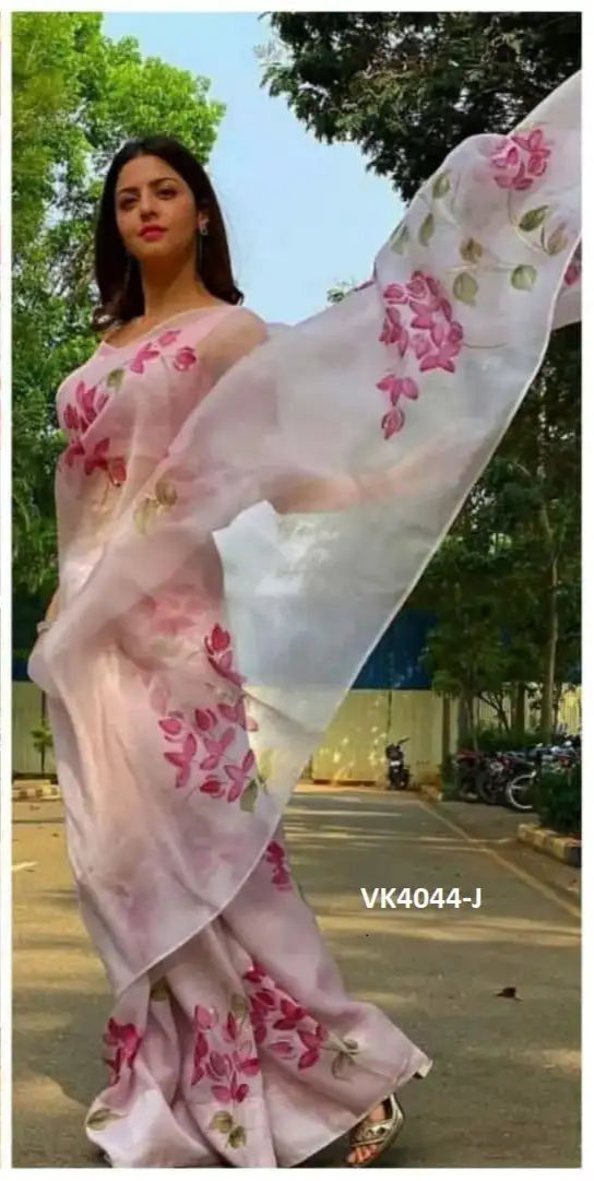 Vakratund Sarees Made With Organza Silk Combine Traditional Artistry With A Delicate