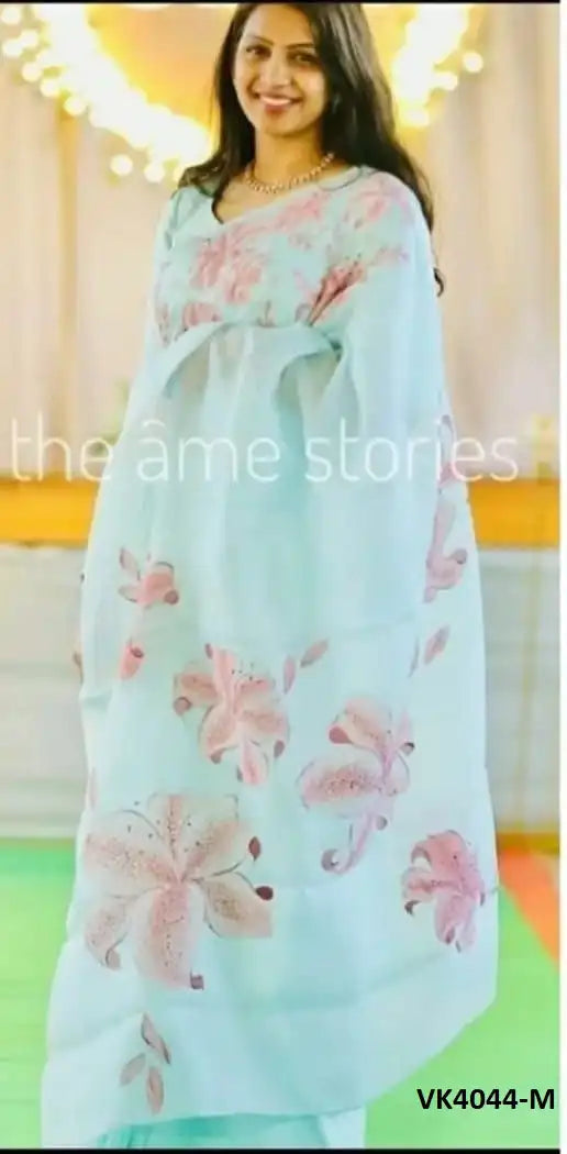 Vakratund Sarees Made With Organza Silk Combine Traditional Artistry With A Delicate