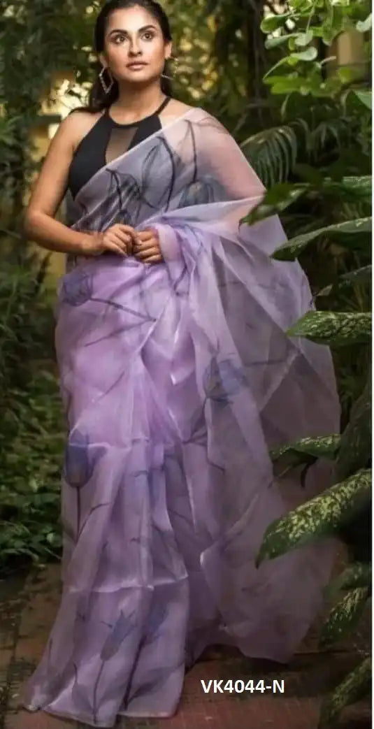 Vakratund Sarees Made With Organza Silk Combine Traditional Artistry With A Delicate
