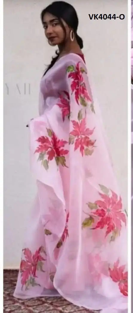 Vakratund Sarees Made With Organza Silk Combine Traditional Artistry With A Delicate