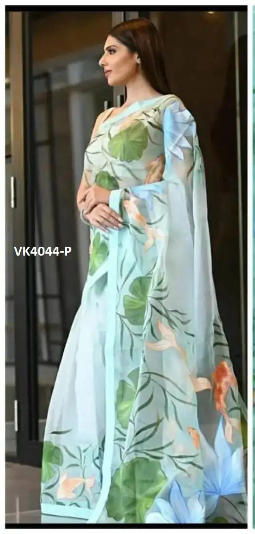 Vakratund Sarees Made With Organza Silk Combine Traditional Artistry With A Delicate