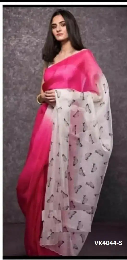 Vakratund Sarees Made With Organza Silk Combine Traditional Artistry With A Delicate
