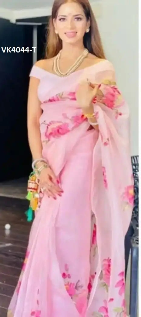 Vakratund Sarees Made With Organza Silk Combine Traditional Artistry With A Delicate
