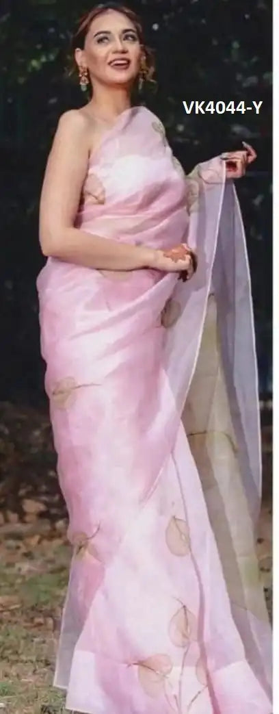 Vakratund Sarees Made With Organza Silk Combine Traditional Artistry With A Delicate