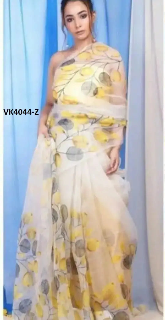 Vakratund Sarees Made With Organza Silk Combine Traditional Artistry With A Delicate