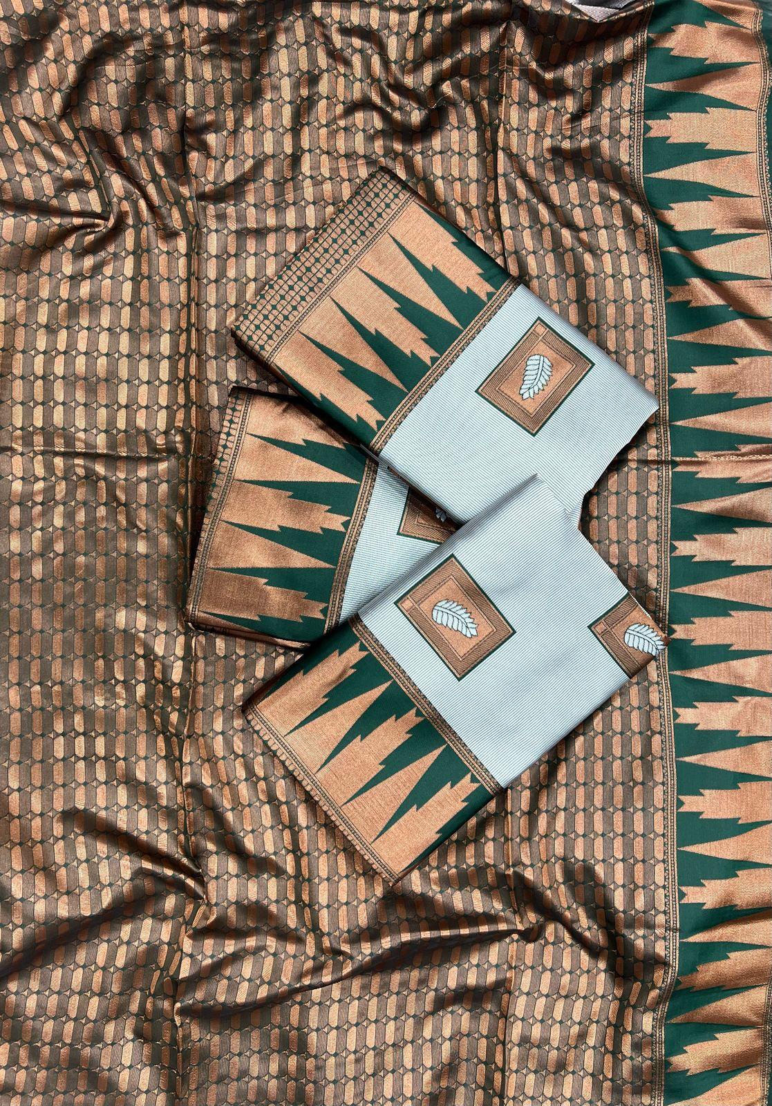 KP CREATION Elegant Geometric Silk Saree Collection