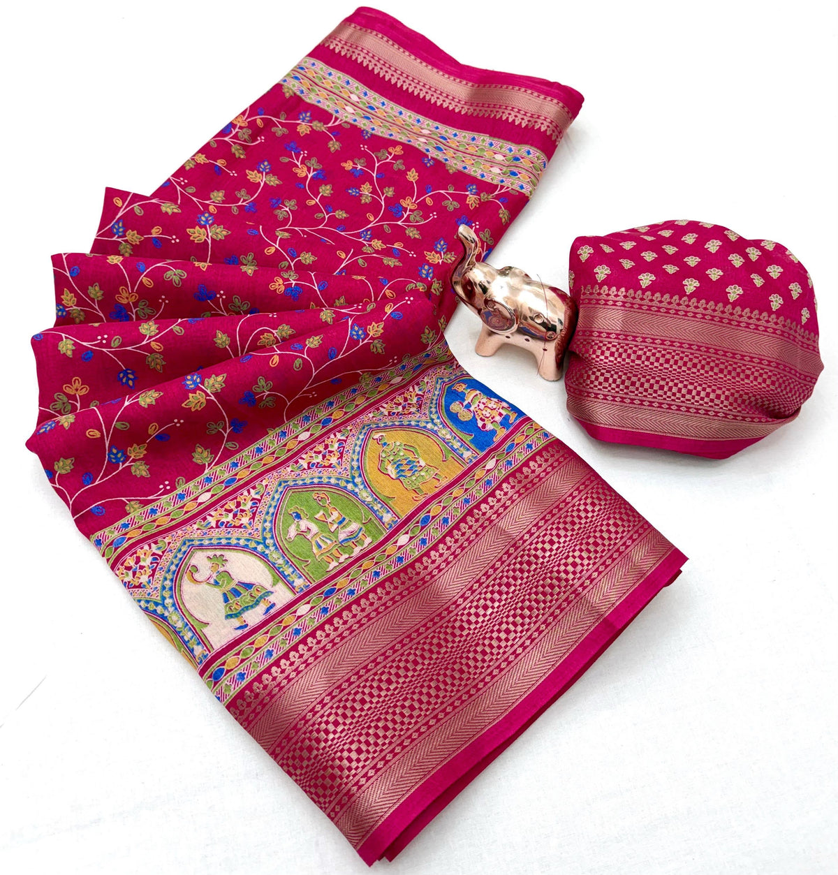 Kashmiri print Saree