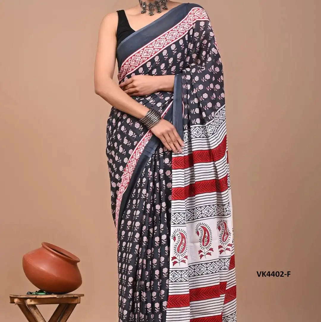 Vakratund Sarees Present A Refined Blend Of Heavy Chanderi Cotton Fabric And Exquisite Digital Print