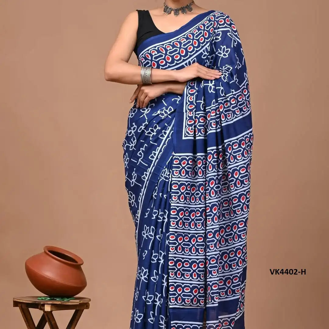 Vakratund Sarees Present A Refined Blend Of Heavy Chanderi Cotton Fabric And Exquisite Digital Print