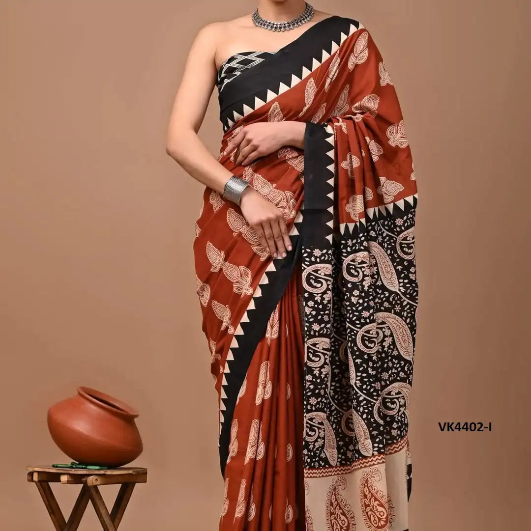 Vakratund Sarees Present A Refined Blend Of Heavy Chanderi Cotton Fabric And Exquisite Digital Print