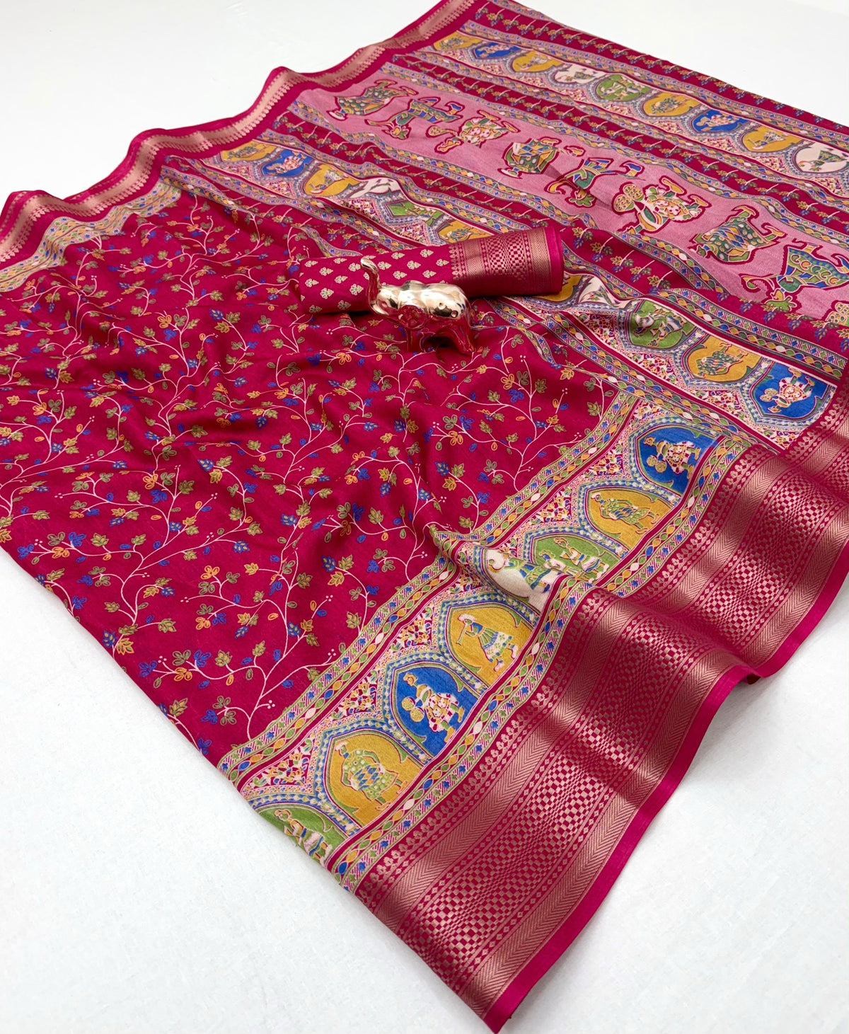 Kashmiri print Saree