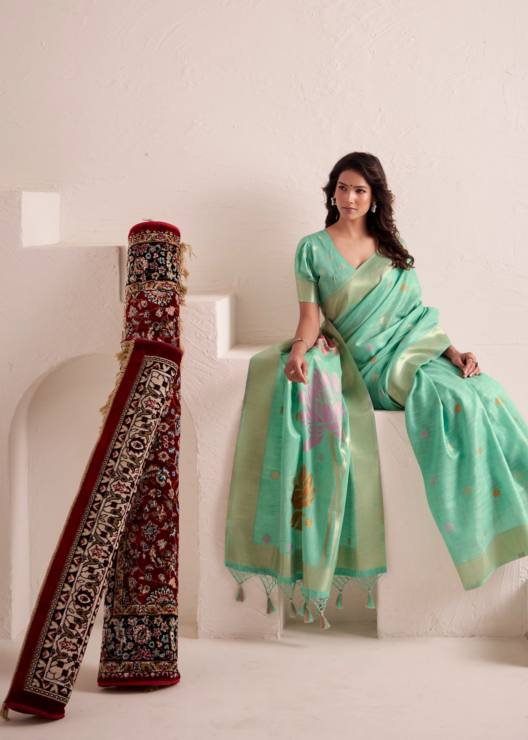 Rajpath Fabrics Dynamic Silk Sarees With Jacquard Pallu