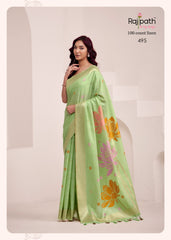 Rajpath Fabrics Dynamic Silk Sarees With Jacquard Pallu