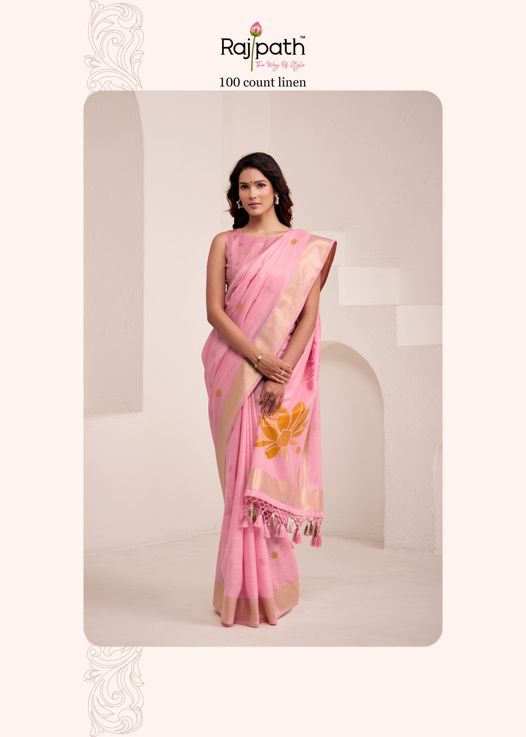 Rajpath Fabrics Dynamic Silk Sarees With Jacquard Pallu