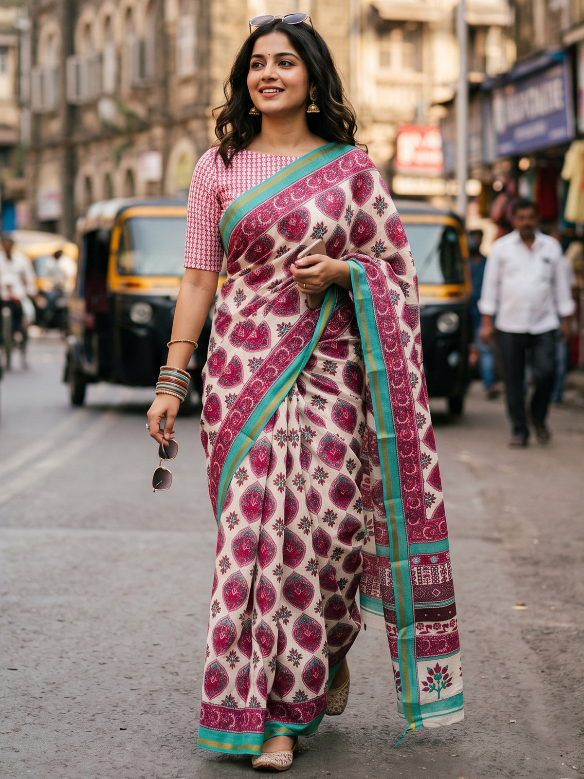 Maslin Cotton Saree