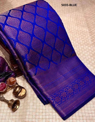 Kp Creation Sarees Are Crafted From Soft Lichi Silk Sarees With Rich Jacquard Work Across