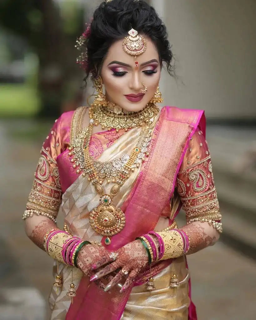 Kp Creation Sarees Feature Premium Soft Lichi Silk Cloth Known For Its Smooth Texture
