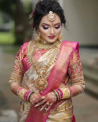 Kp Creation Sarees Feature Premium Soft Lichi Silk Cloth Known For Its Smooth Texture
