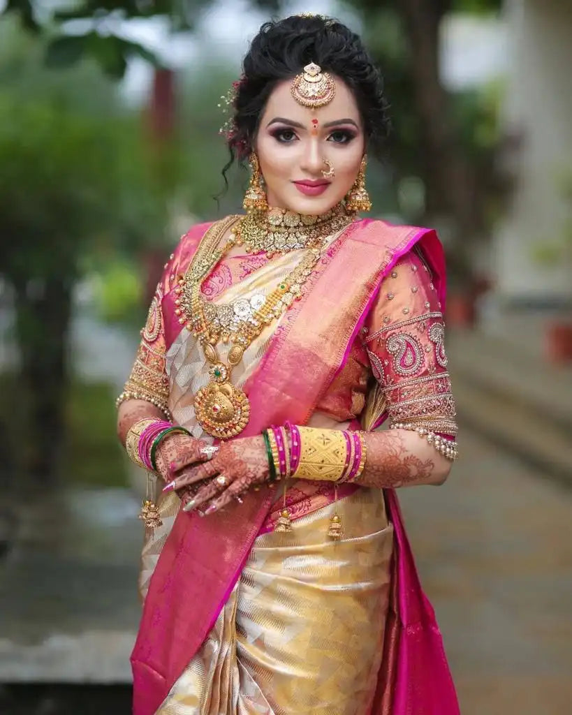 Kp Creation Sarees Feature Premium Soft Lichi Silk Cloth Known For Its Smooth Texture