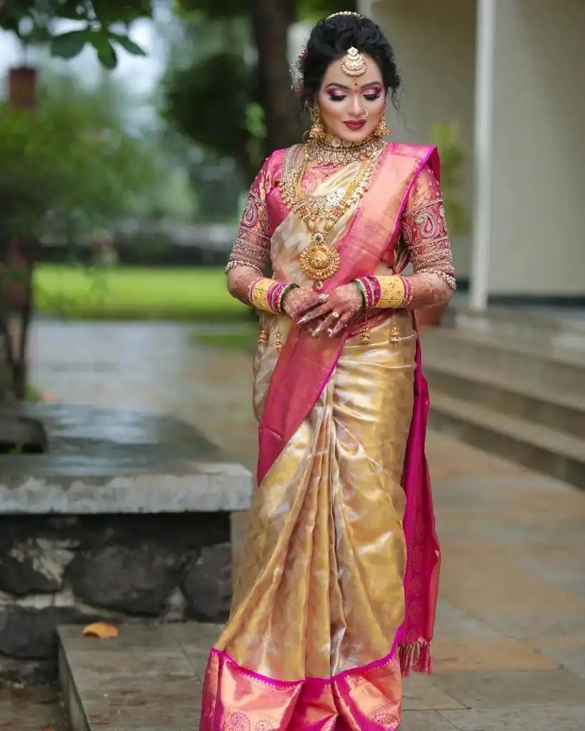 Kp Creation Sarees Feature Premium Soft Lichi Silk Cloth Known For Its Smooth Texture