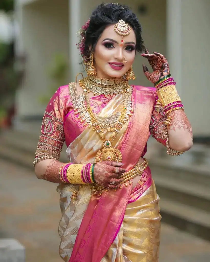 Kp Creation Sarees Feature Premium Soft Lichi Silk Cloth Known For Its Smooth Texture