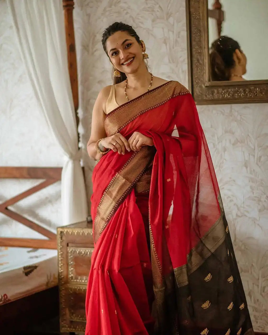 KP CREATION Presents Sarees Crafted With Soft Lilac Slab Fabric Offering A Delicate And Comfortable Drape