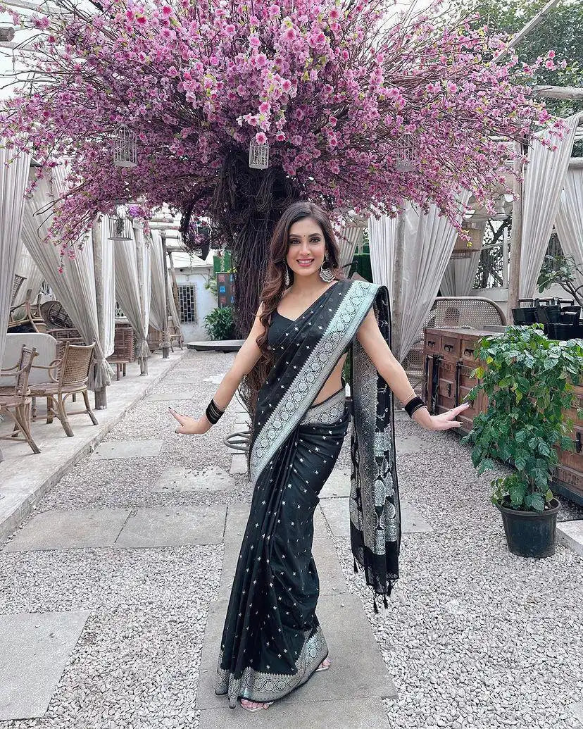 Kp Creation Sarees Feature Premium Soft Lichi Silk Cloth Known For Its Smooth Texture