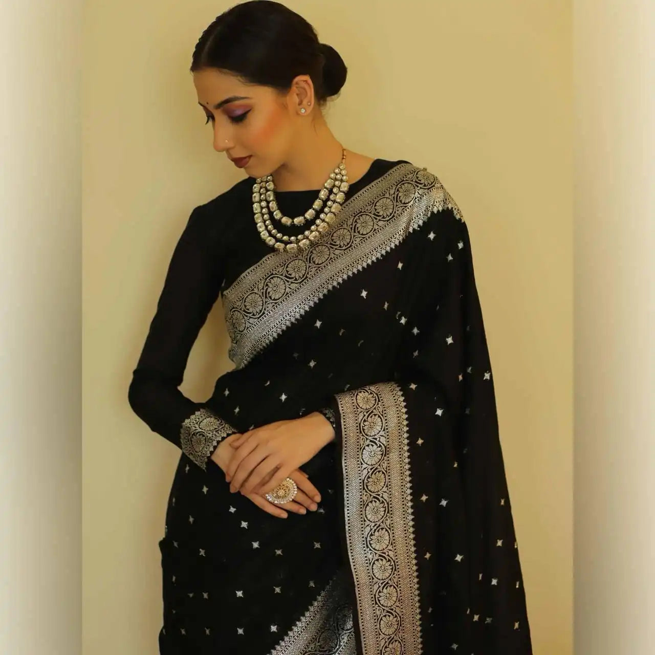 Kp Creation Sarees Feature Premium Soft Lichi Silk Cloth Known For Its Smooth Texture