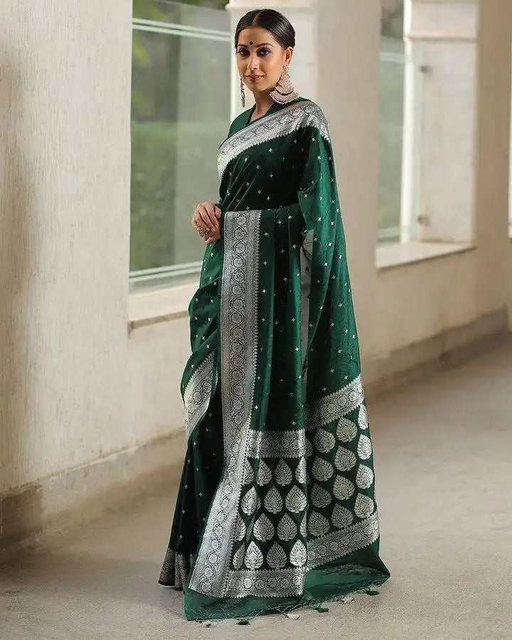 Kp Creation Sarees Feature Premium Soft Lichi Silk Cloth Known For Its Smooth Texture