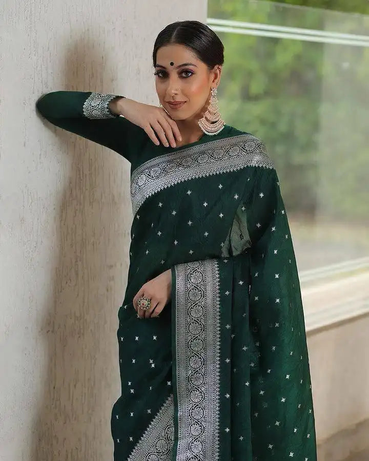 Kp Creation Sarees Feature Premium Soft Lichi Silk Cloth Known For Its Smooth Texture