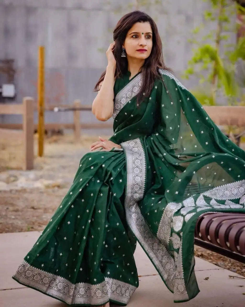 Kp Creation Sarees Feature Premium Soft Lichi Silk Cloth Known For Its Smooth Texture