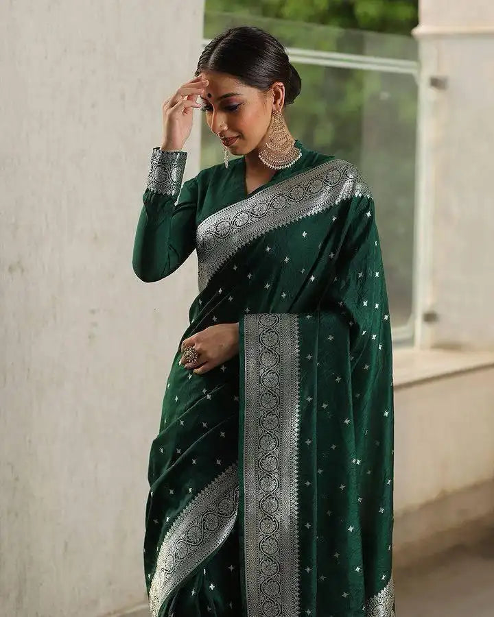 Kp Creation Sarees Feature Premium Soft Lichi Silk Cloth Known For Its Smooth Texture