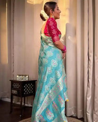 Kp Creation Sarees Feature Premium Soft Lichi Silk Cloth Known For Its Smooth Texture