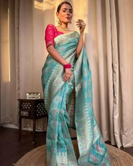 Kp Creation Sarees Feature Premium Soft Lichi Silk Cloth Known For Its Smooth Texture