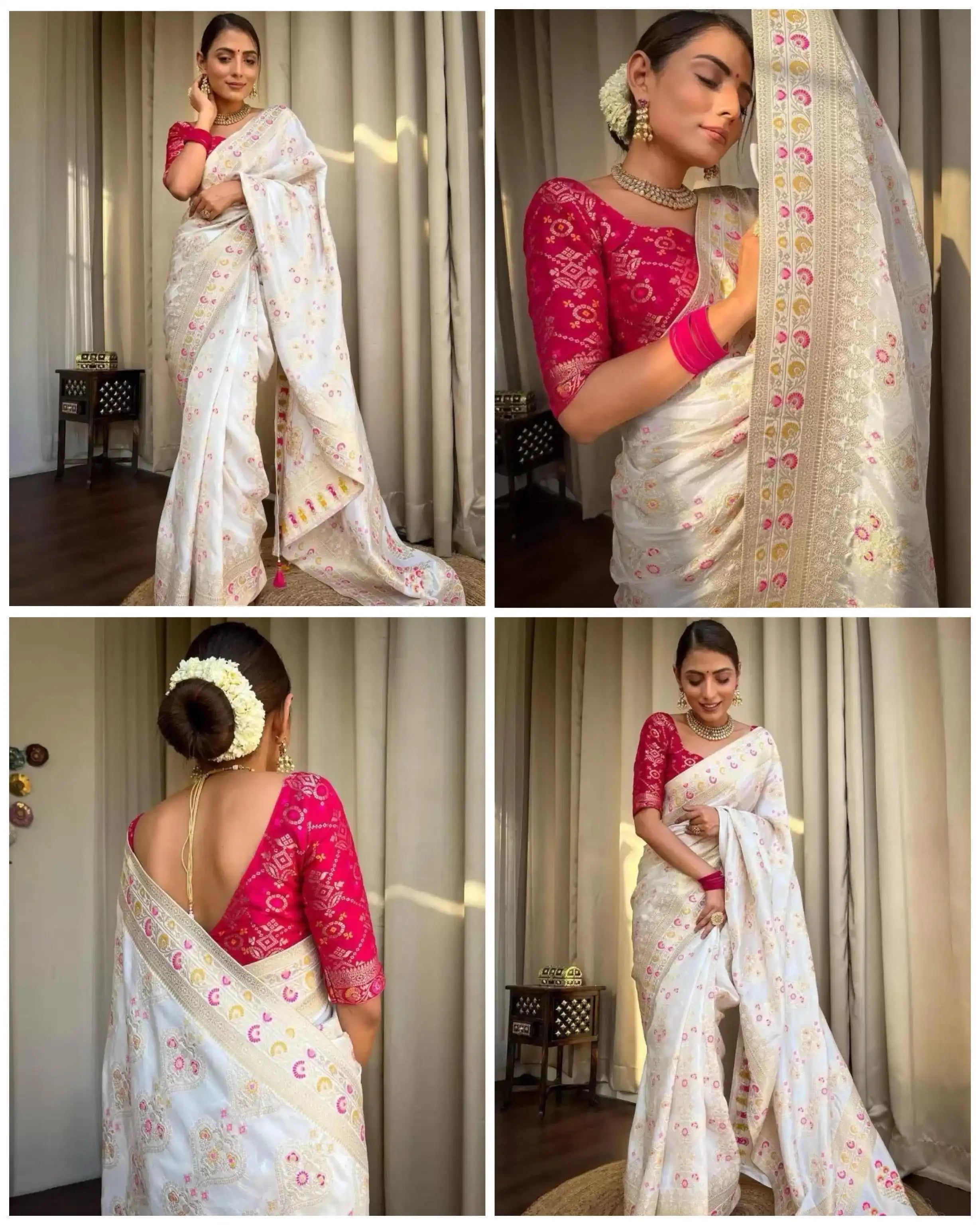 Kp Creation Sarees Feature Premium Soft Lichi Silk Cloth Known For Its Smooth Texture