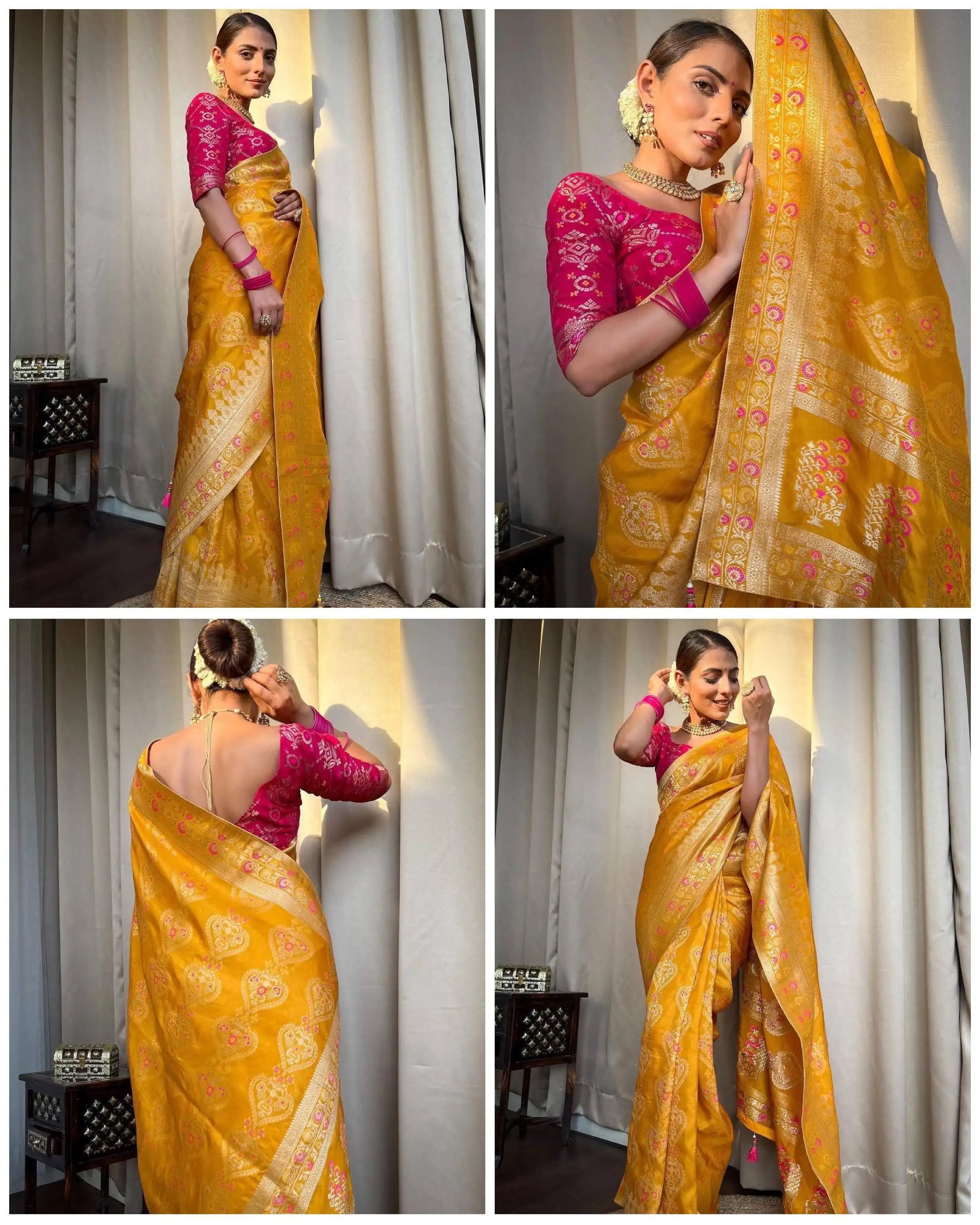 Kp Creation Sarees Feature Premium Soft Lichi Silk Cloth Known For Its Smooth Texture