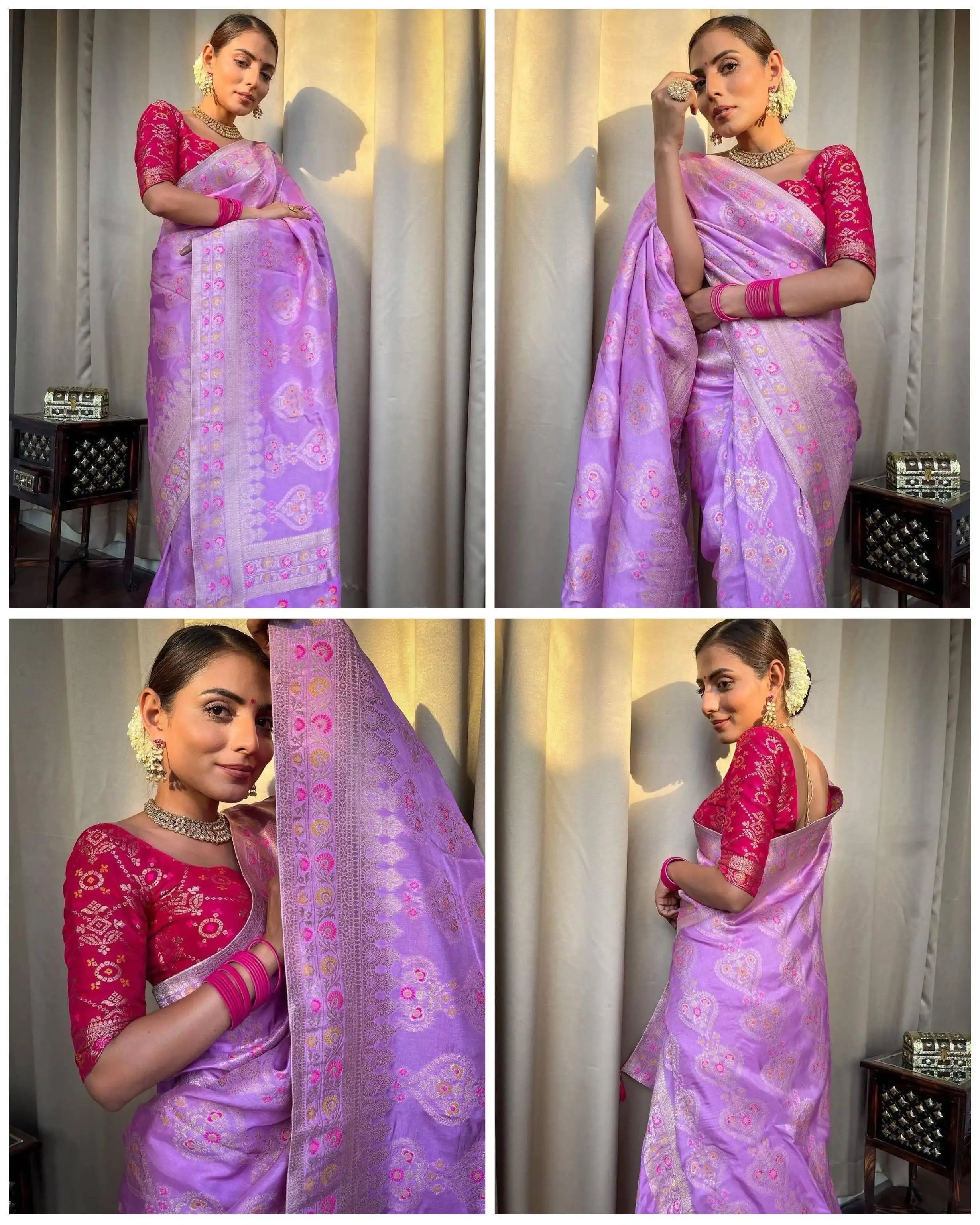 Kp Creation Sarees Feature Premium Soft Lichi Silk Cloth Known For Its Smooth Texture