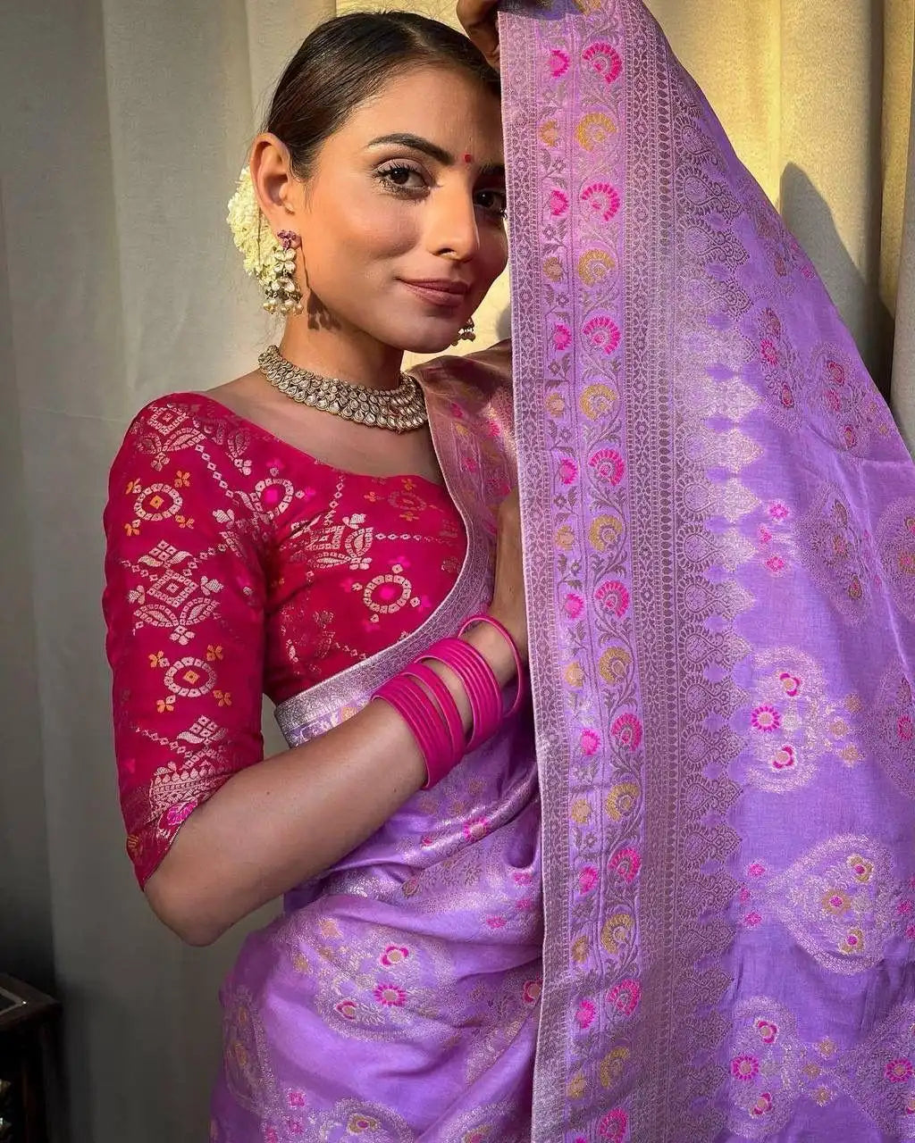 Kp Creation Sarees Feature Premium Soft Lichi Silk Cloth Known For Its Smooth Texture